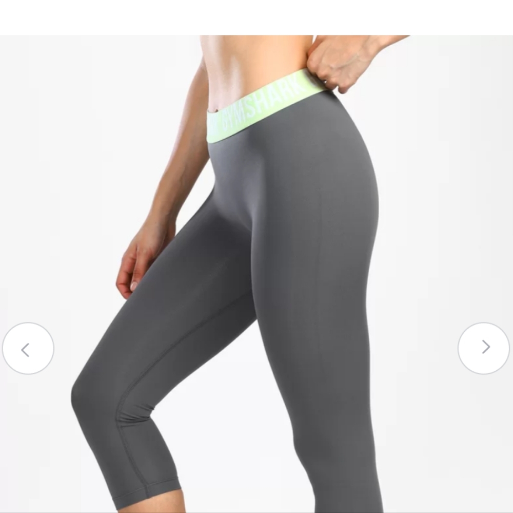 Gymshark gray & green leggings